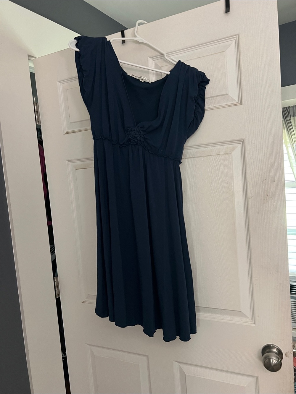 5/$10 item Navy Short Sleeve Empire-Waist Dress